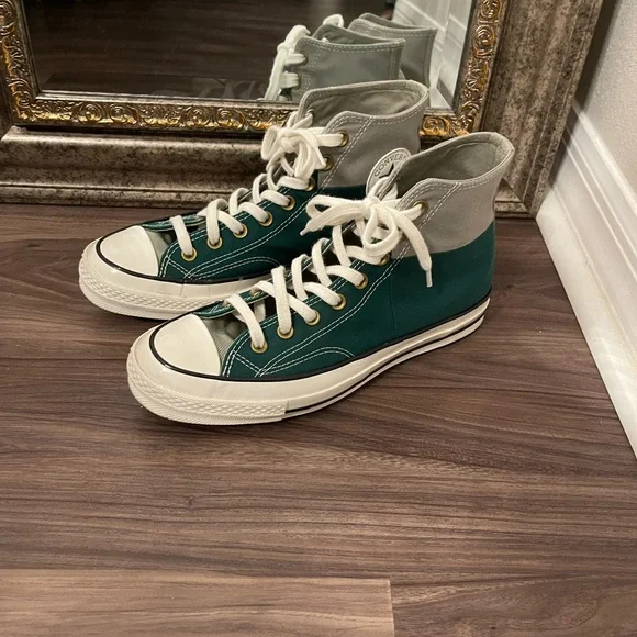 Converse Unisex Chuck 70 Colorblock Sneakers, Light Field Surplus, Green - Picture 3 of 8